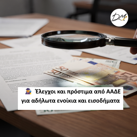 Έλεγχοι και πρόστιμα από ΑΑΔΕ για αδήλωτα ενοίκια και εισοδήματα